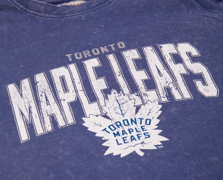 Toronto Maple Leafs Acid Wash Long Sleeve Shirt - Navy