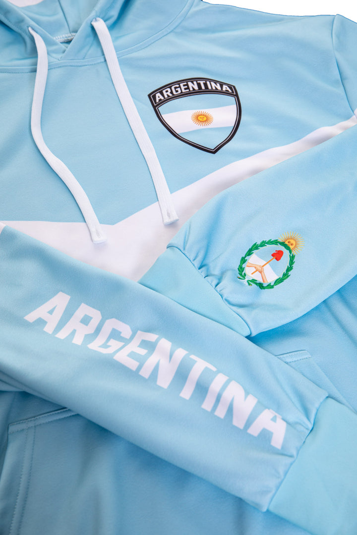 Argentina World Soccer Sublimated Hooded Sweatshirt