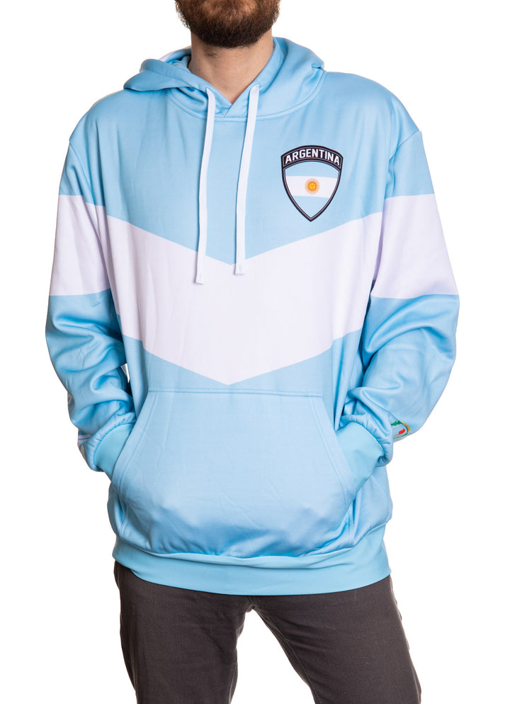 Argentina World Soccer Sublimated Hooded Sweatshirt