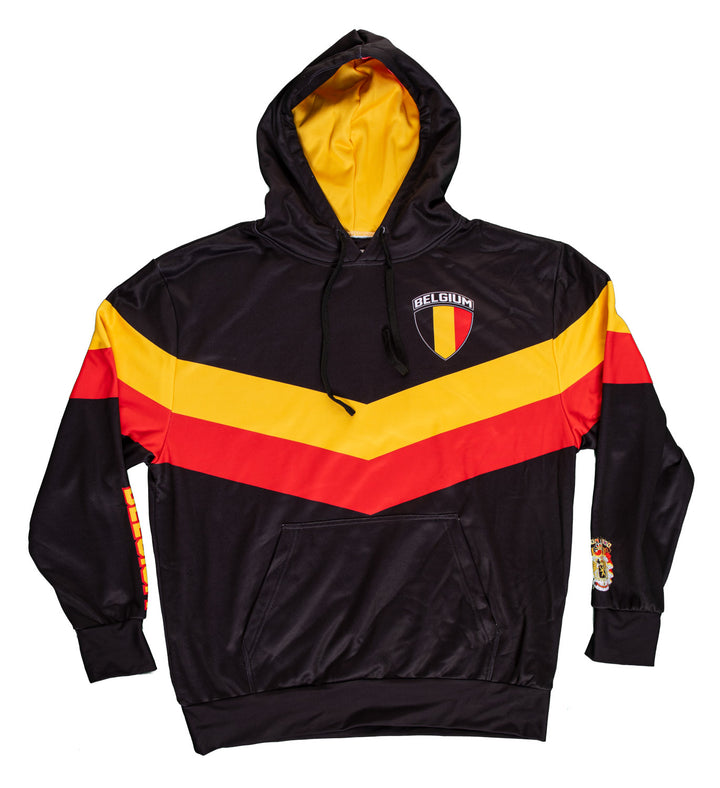 Belgium World Soccer Sublimated Hooded Sweatshirt