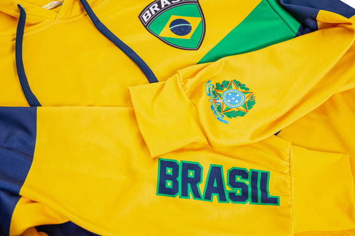 Brazil World Soccer Sublimated Hooded Sweatshirt