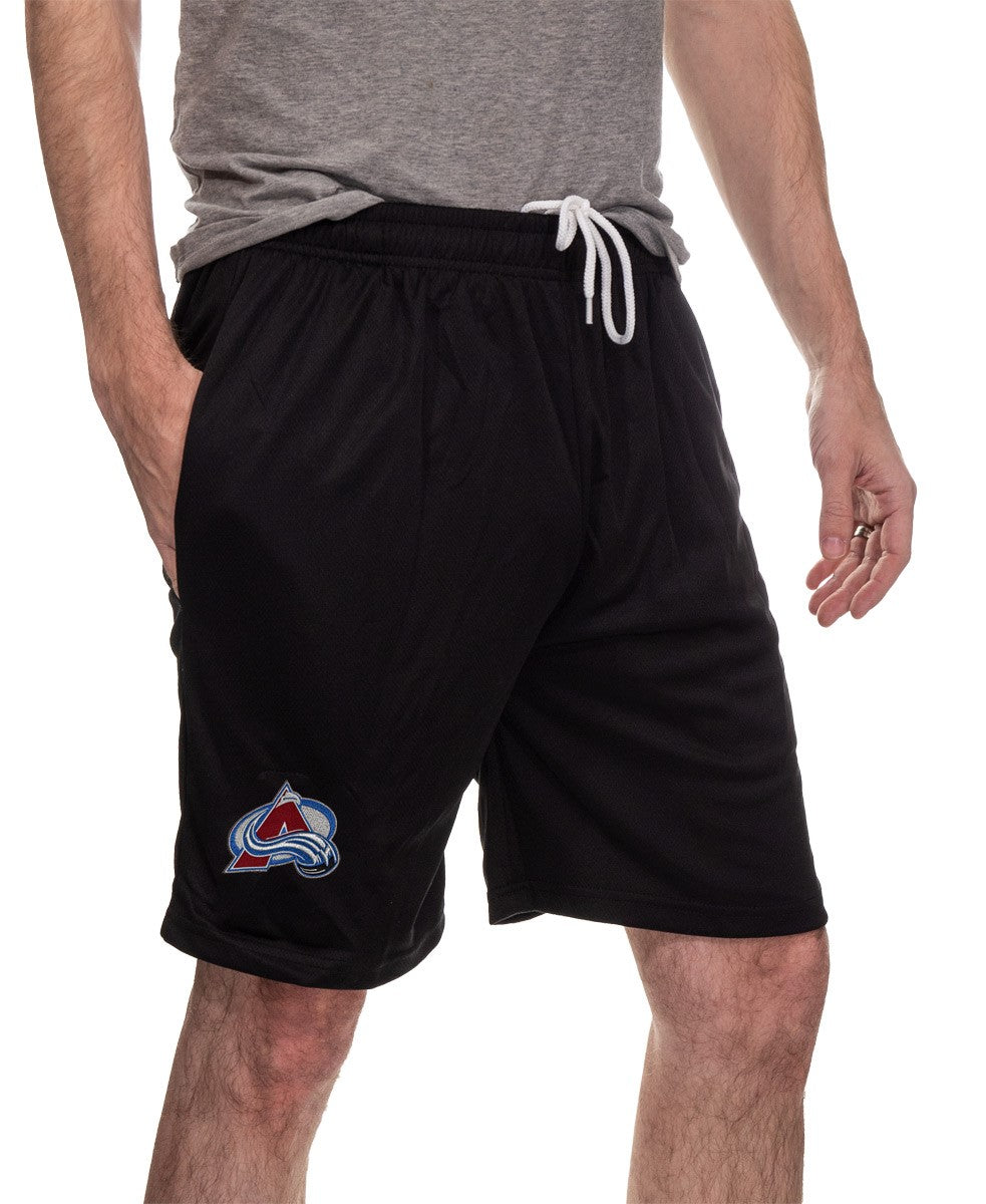 NHL Mens Air Mesh Shorts- Colorado Avalanche