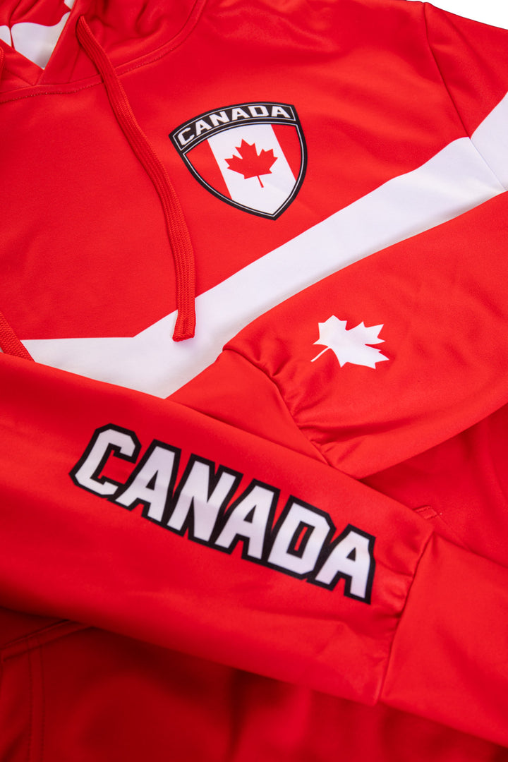 Canada World Soccer Sublimated Hooded Sweatshirt