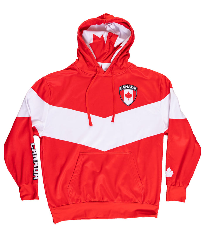 Canada World Soccer Sublimated Hooded Sweatshirt