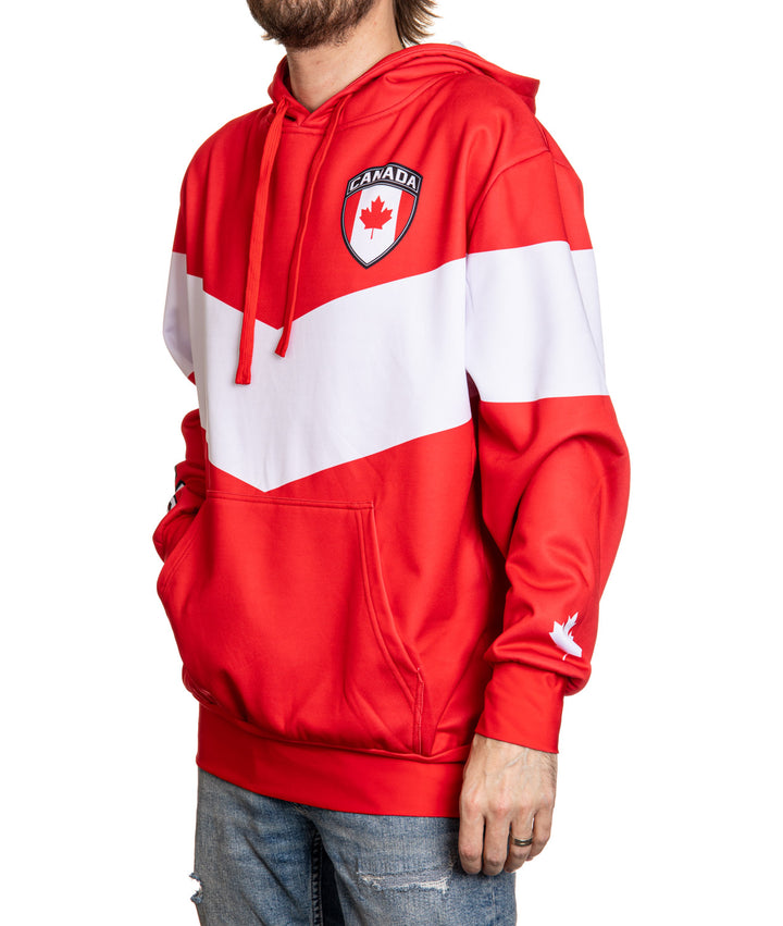 Canada World Soccer Sublimated Hooded Sweatshirt