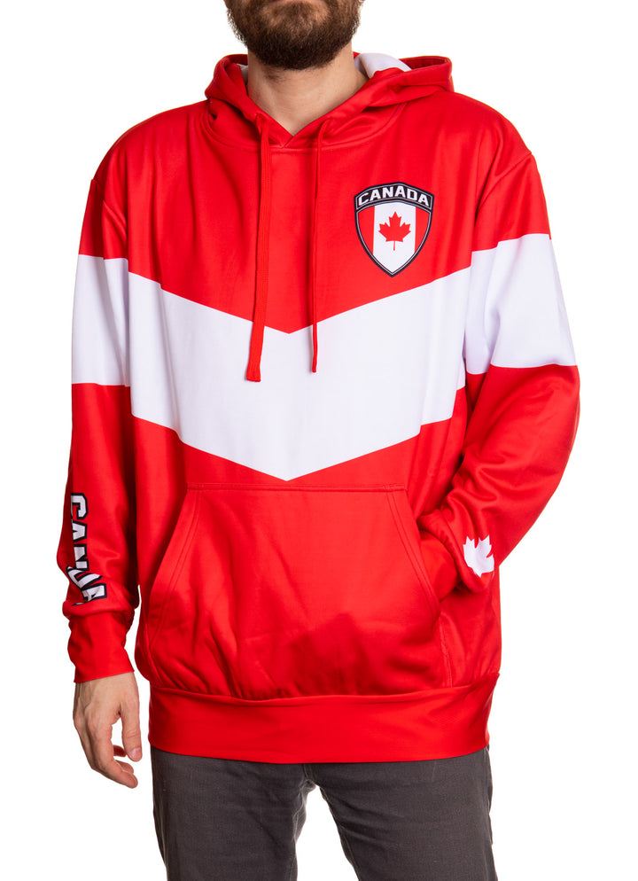 Canada World Soccer Sublimated Hooded Sweatshirt