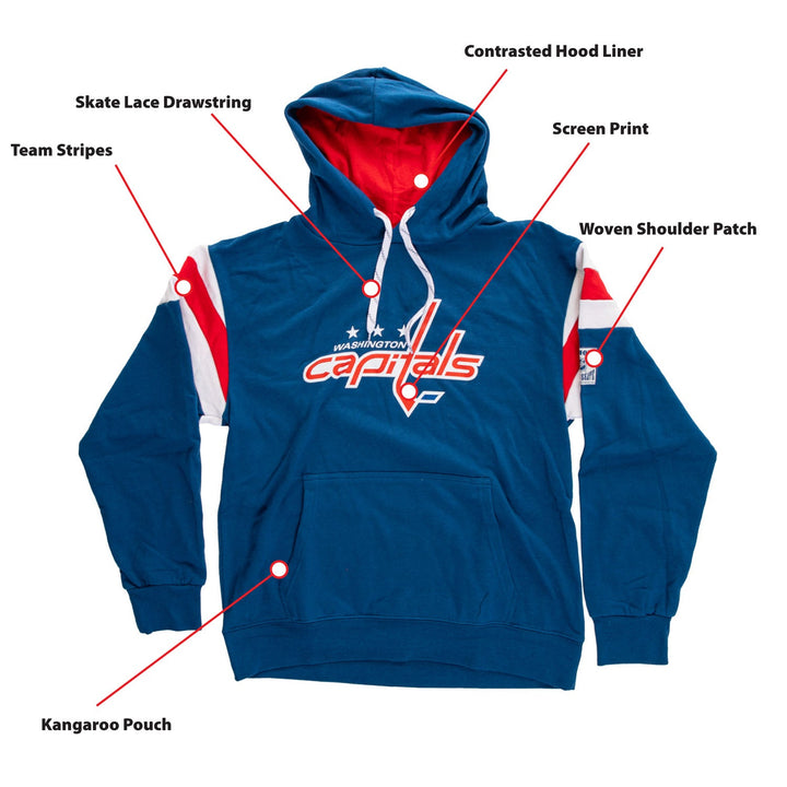 Washington Capitals Varsity Retro Style Hoodie