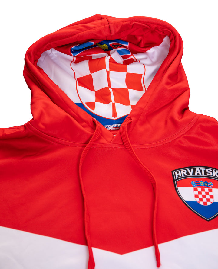 Croatia World Soccer Sublimated Hooded Sweatshirt