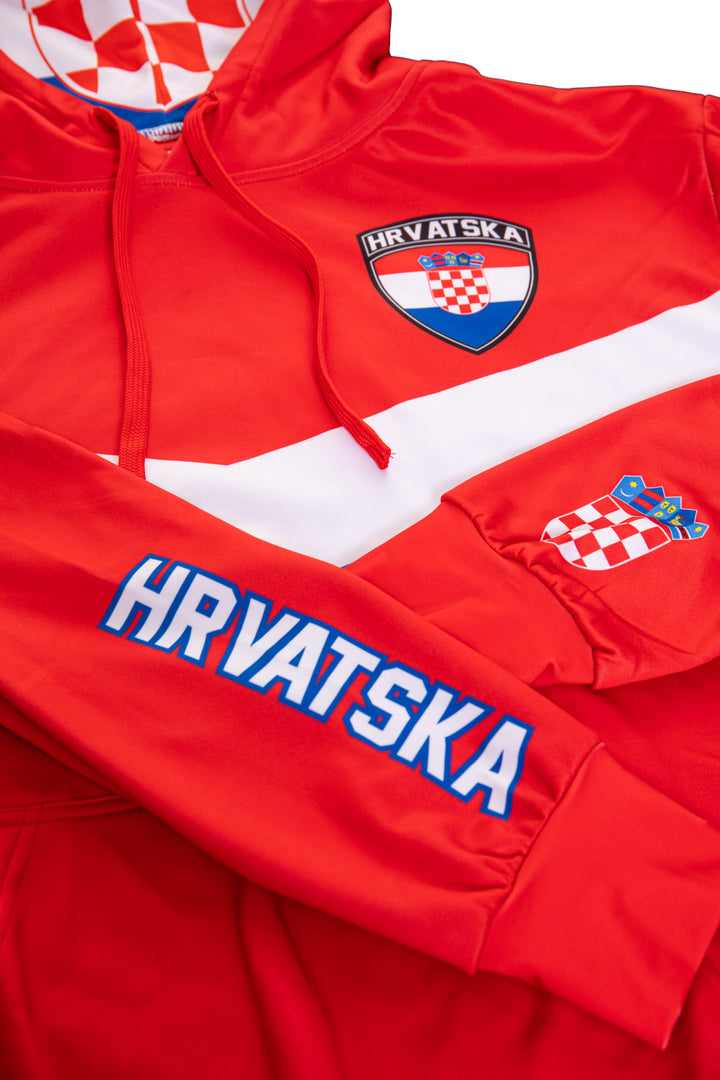Croatia World Soccer Sublimated Hooded Sweatshirt