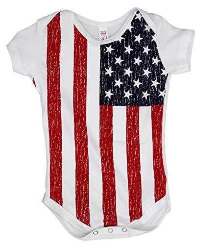 USA Flag Baby Onesie Body Suit