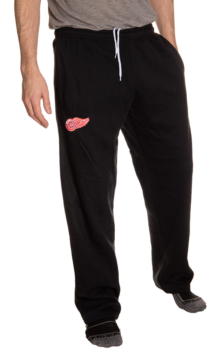 Detroit Red Wings Embroidered Logo Sweatpants Front View