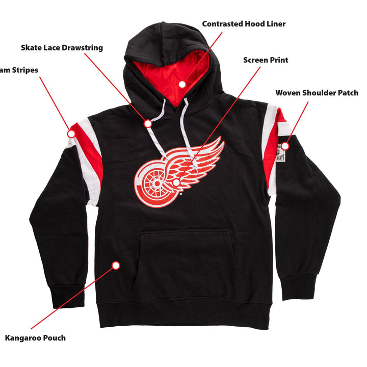 Detroit Red Wings Varsity Retro Style Hoodie