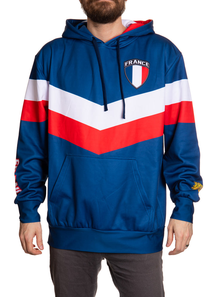 France World Soccer Sublimated Hooded Sweatshirt