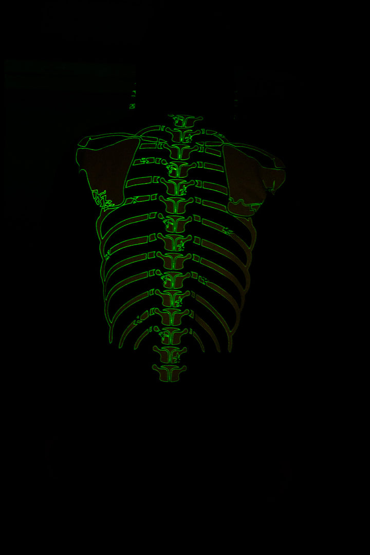 Glow in the Dark Skeleton Hoodie - Full Zip Hooded Costume