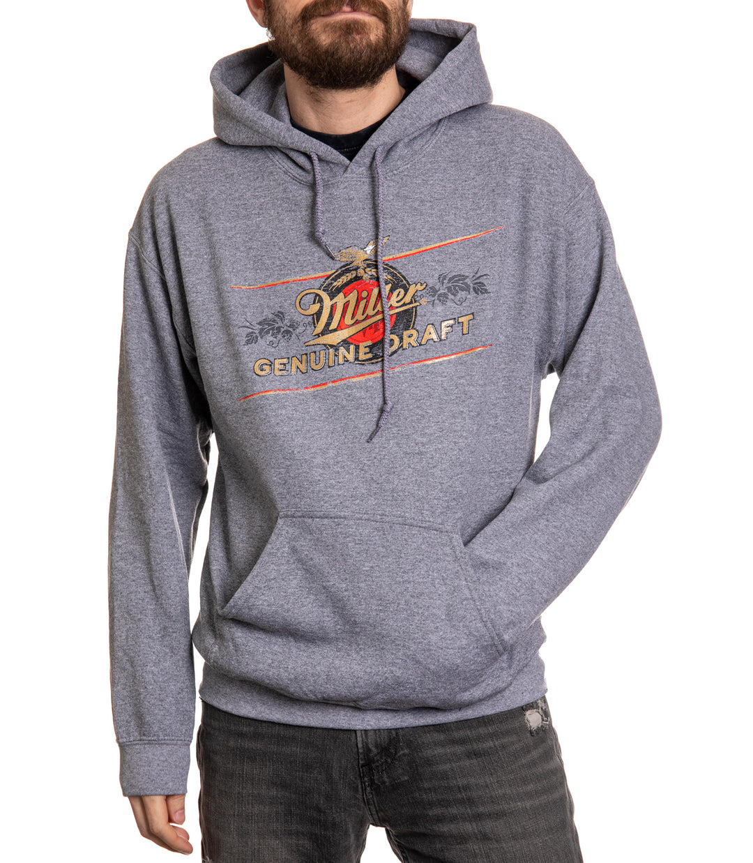 Miller Genuine Draft Label Pullover Hoodie