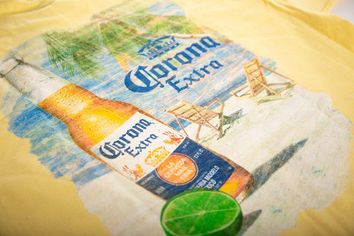 Corona Extra Beachside T-Shirt in Banana Yellow