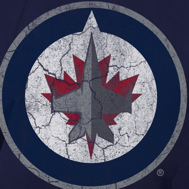 Winnipeg Jets Short Sleeve Rashguard - Distressed Logo