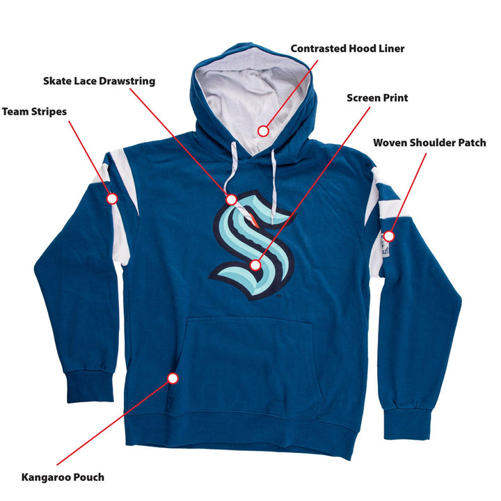 Seattle Kraken Varsity Retro Style Hoodie