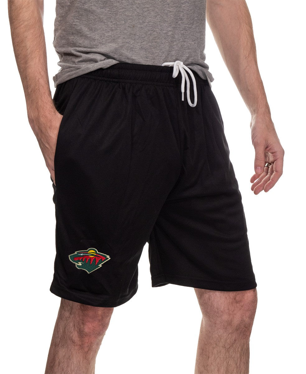 NHL Mens Air Mesh Shorts- Minnesota Wild