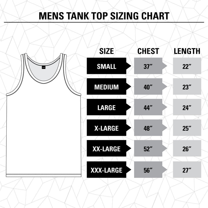 Guns N' Roses Appetite For Destruction Tank Top Size Guide.