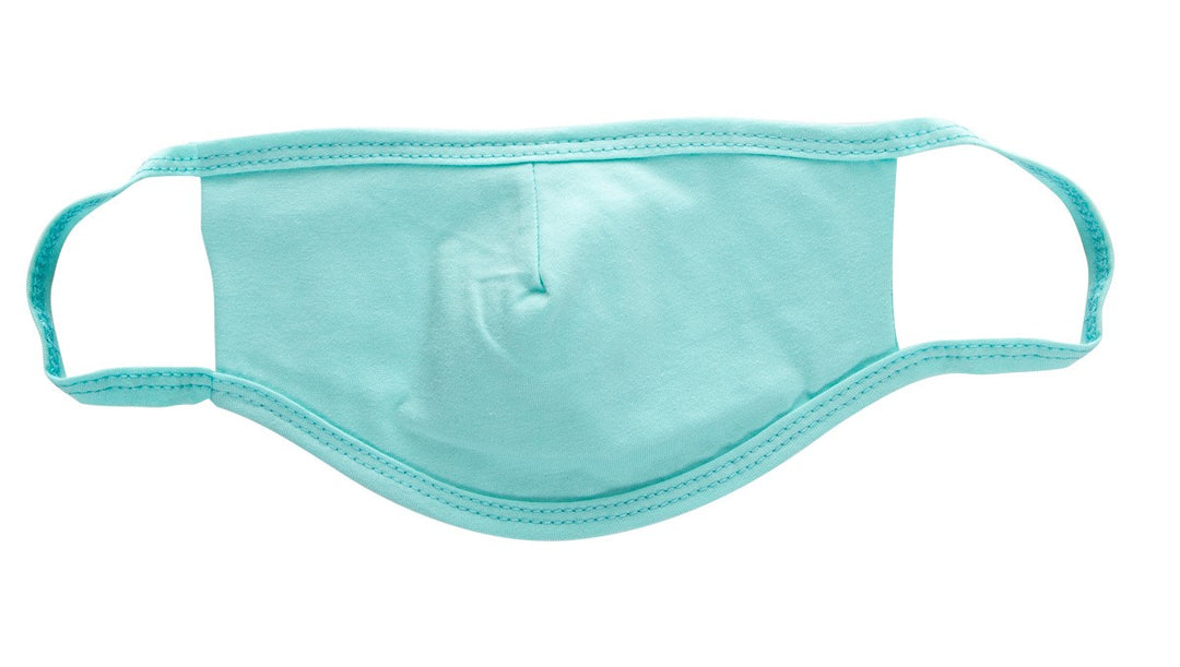 Mint Green Face Mask Covering. 2 ply cotton fabric