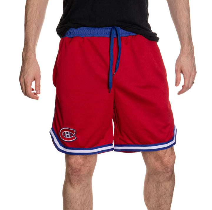 Montreal Canadiens Men's 2 Tone Air Mesh Shorts Lined with Pockets