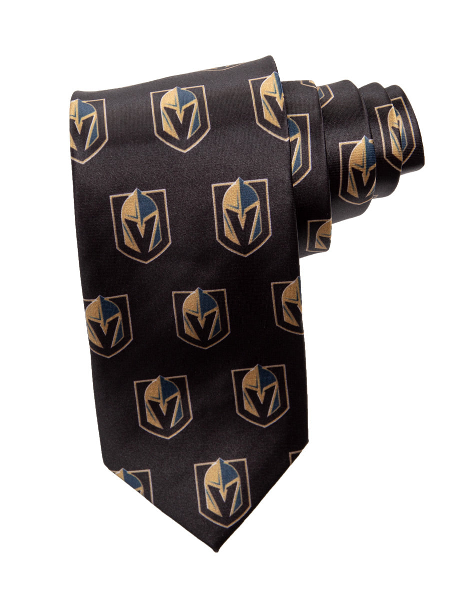 NHL Men's All Over Team Logo Neck Tie- Vegas Golden Knights