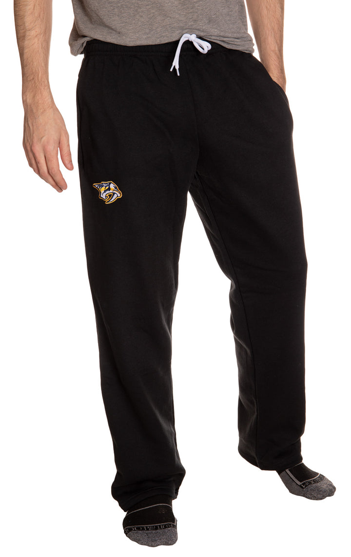 Nashville Predators Embroidered Logo Sweatpants Front View