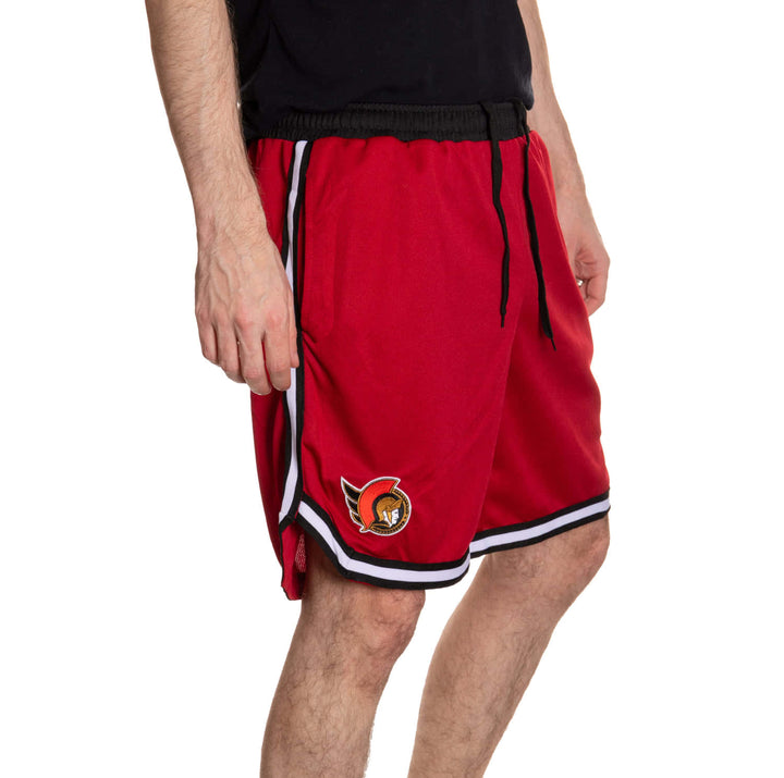 Ottawa Senators Men's 2 Tone Air Mesh Shorts Lined with Pockets