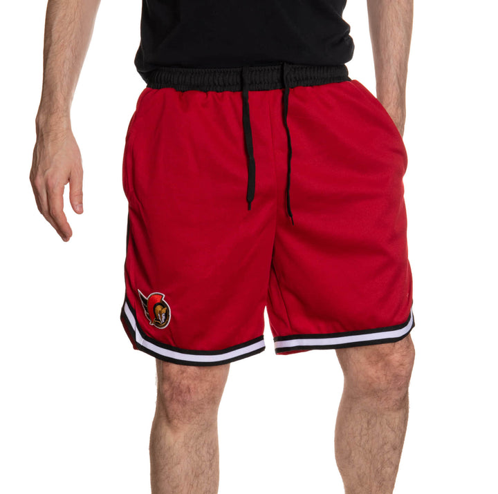 Ottawa Senators Men's 2 Tone Air Mesh Shorts Lined with Pockets