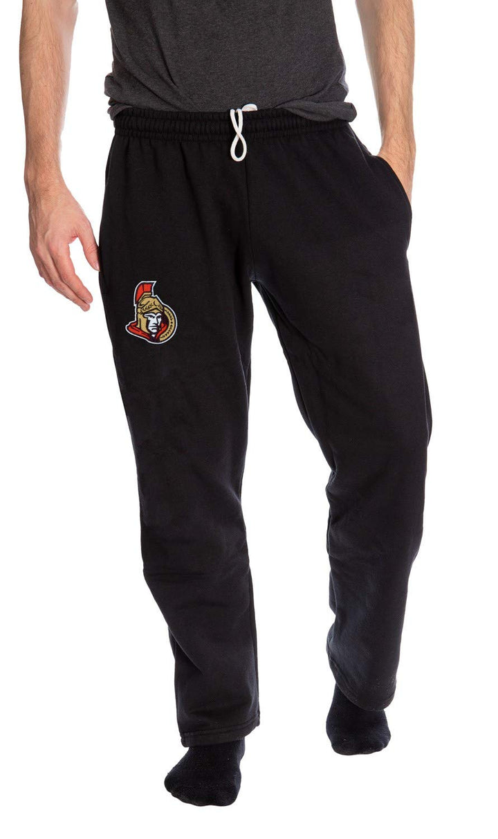 Ottawa Senators Embroidered Logo Sweatpants Front View