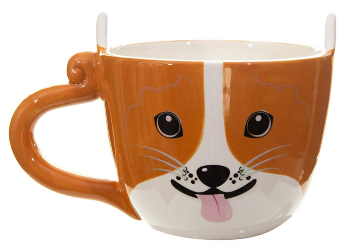 16oz Ceramic Dog Mug - Novelty Cappuccino Cup
