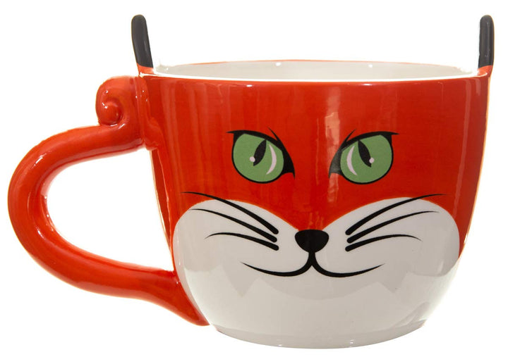 16oz Ceramic Fox Mug - Novelty Cappuccino Cup