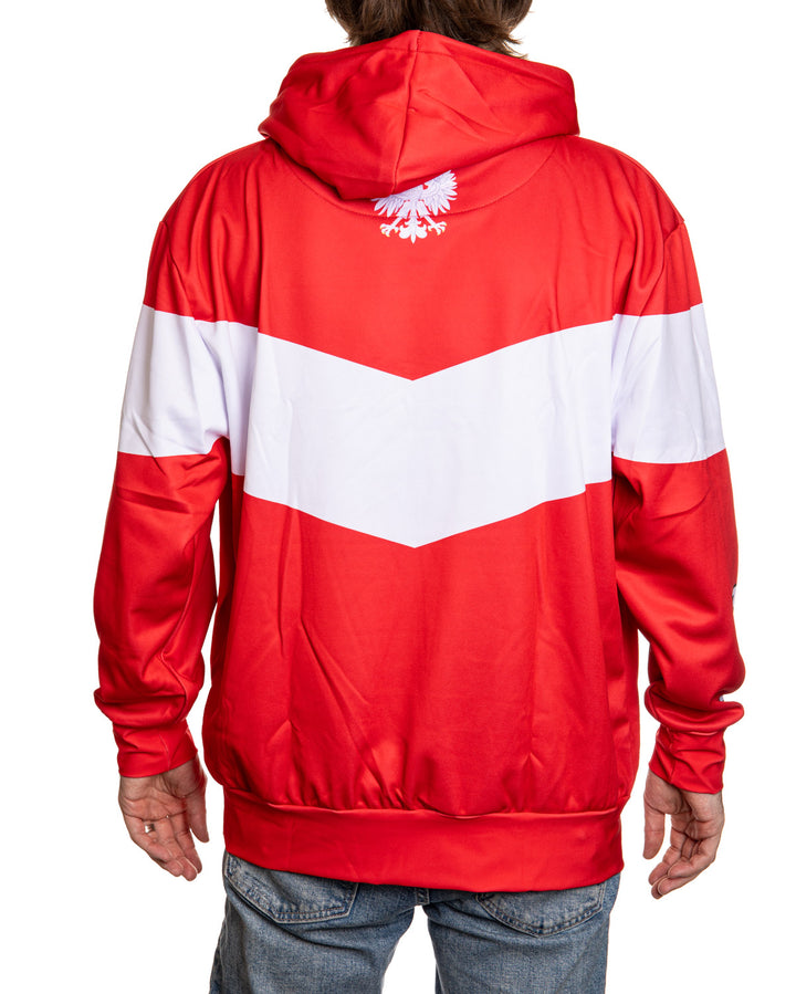 Poland World Soccer Sublimated Hooded Sweatshirt