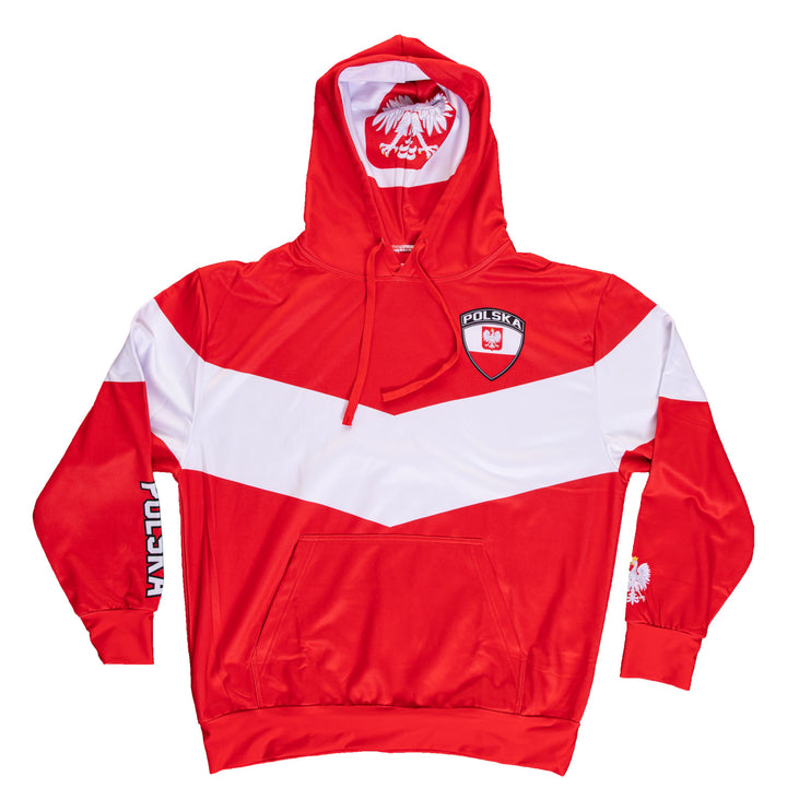 Poland World Soccer Sublimated Hooded Sweatshirt