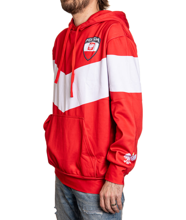 Poland World Soccer Sublimated Hooded Sweatshirt