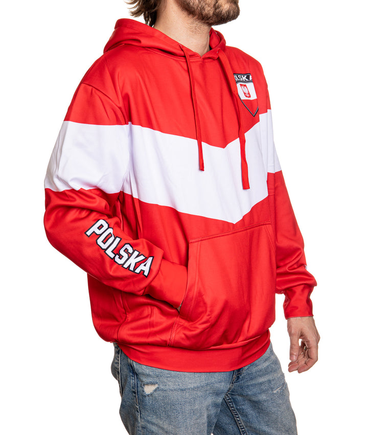 Poland World Soccer Sublimated Hooded Sweatshirt