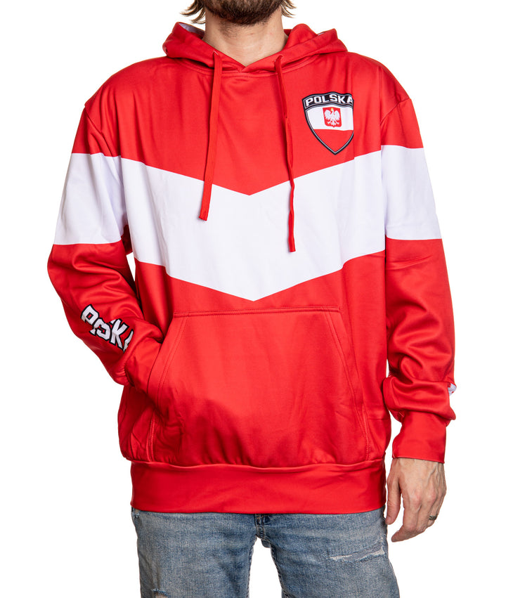 Poland World Soccer Sublimated Hooded Sweatshirt