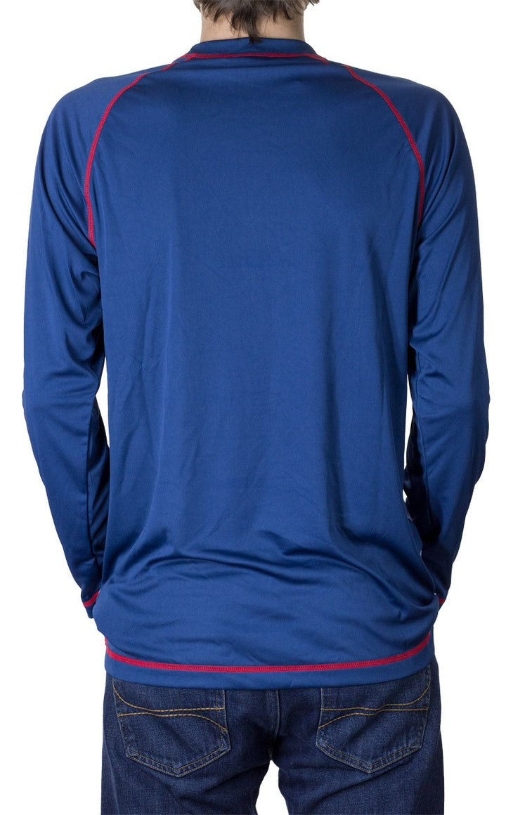 NHL Mens Long Sleeve Rashguard with Wicking Technology- Washington Capitals BACK