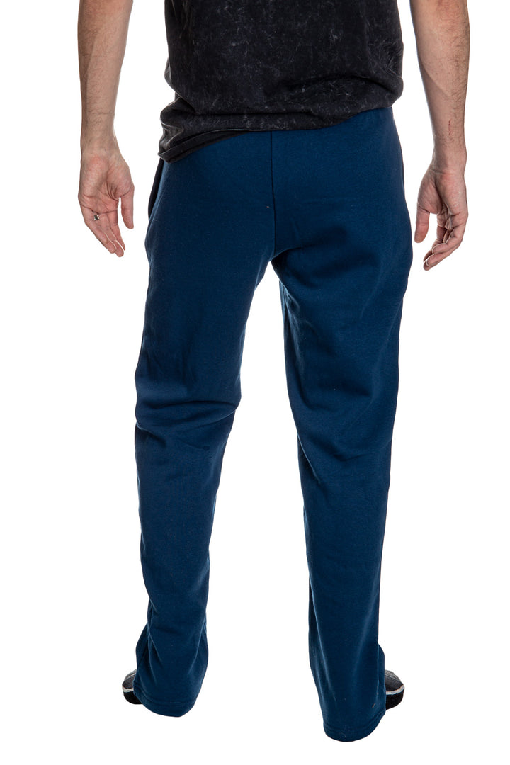 St. Louis Blue Premium Fleece Sweatpants Back View.