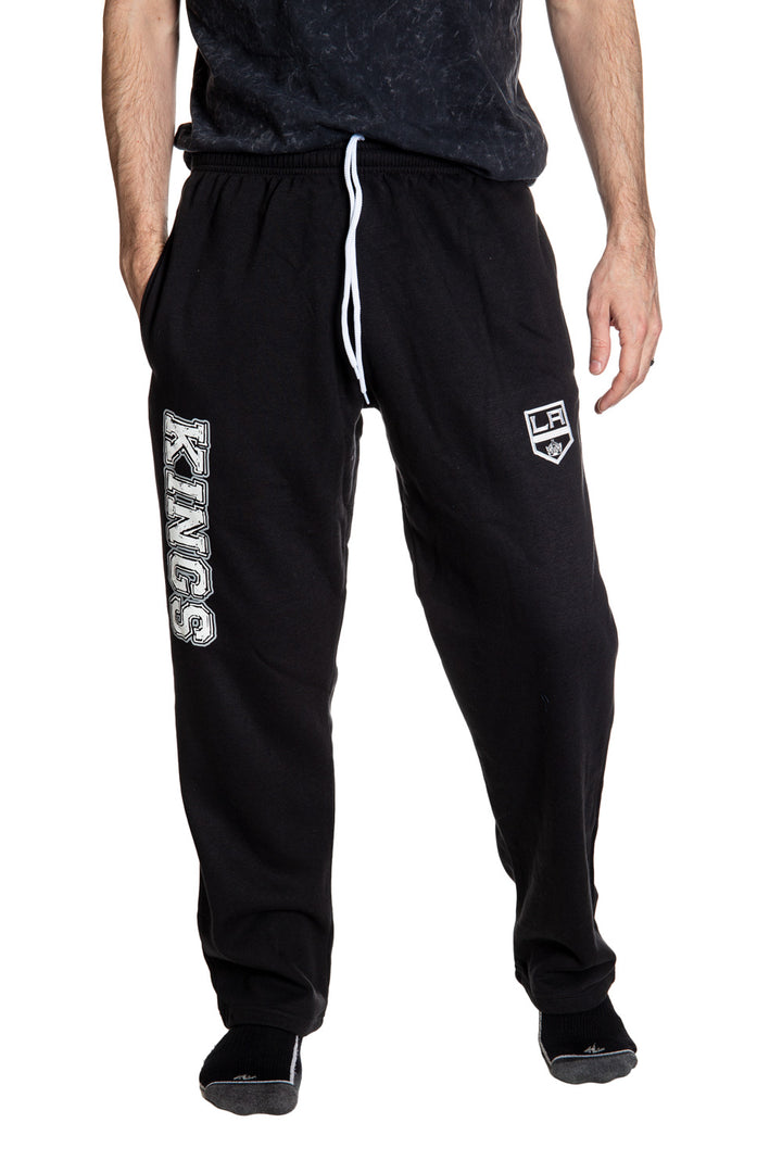 Los Angeles Kings Premium Fleece Sweatpants Front View.