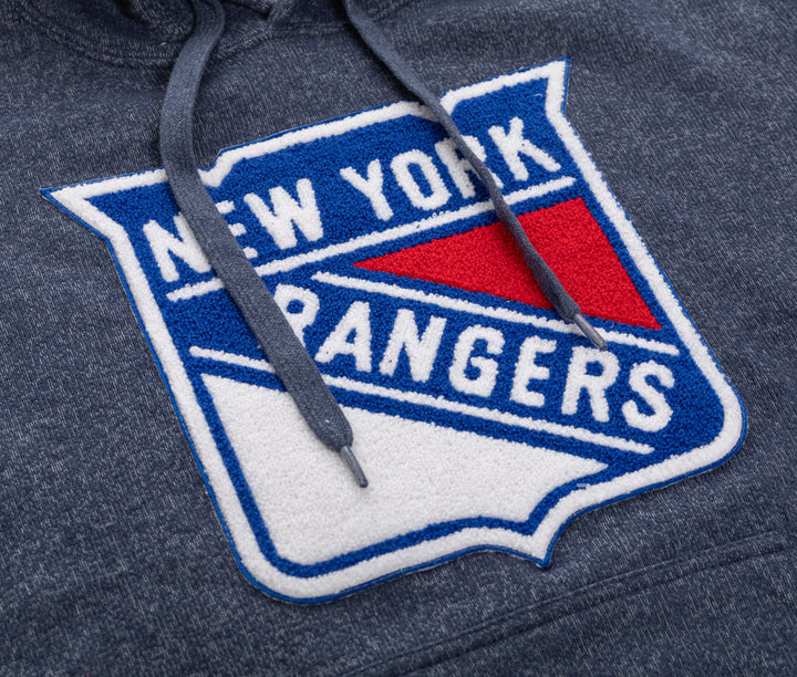 New York Rangers Unisex Nantucket Hoodie with Chenille Logo Crest