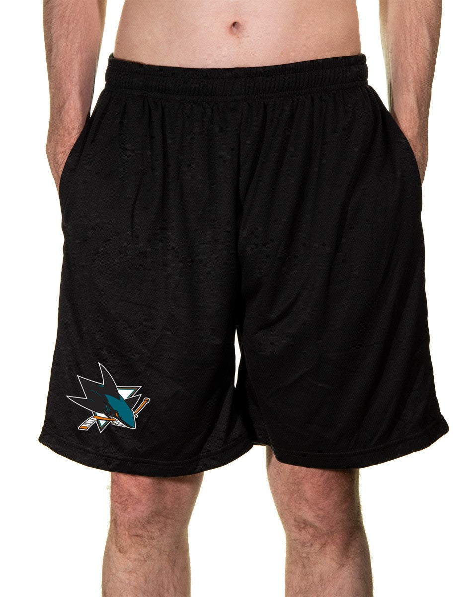 NHL Mens Air Mesh Shorts- San Jose Sharks