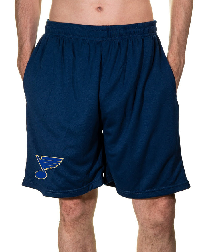 NHL Mens Air Mesh Shorts- St.Louis Blues