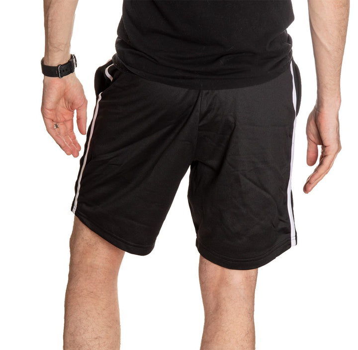 NHL Mens Official Team Two-Stripe Shorts- Ottawa Senators Full Length Photo Back View Of Shorts