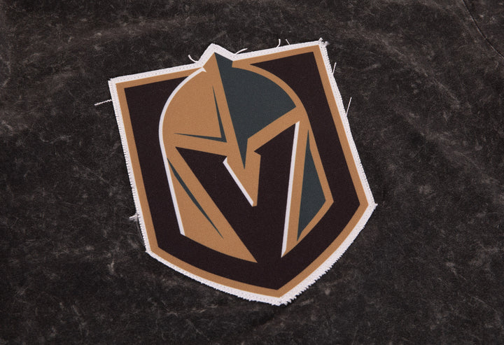 Vegas Golden Knights Frayed Logo Acid Wash T-Shirt
