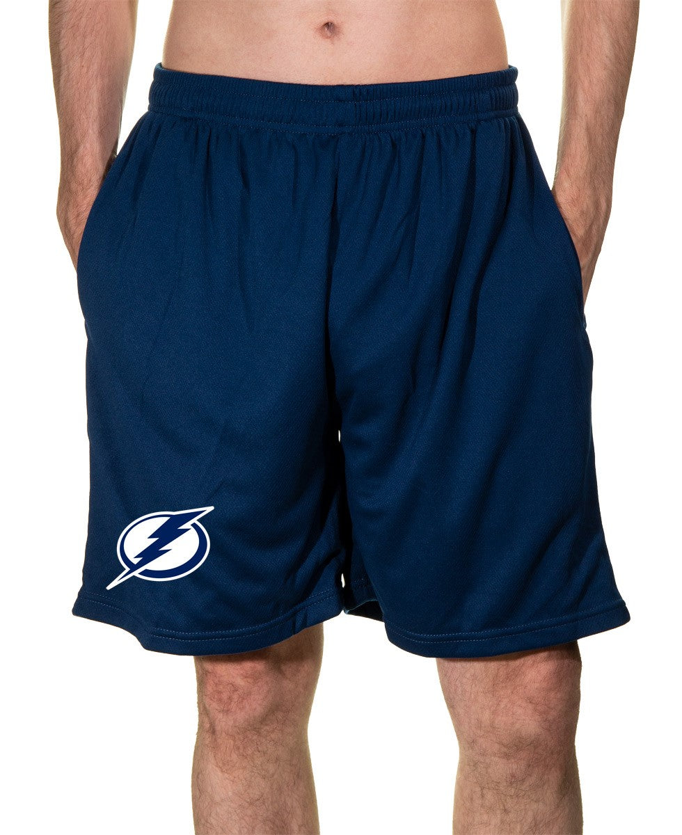 NHL Mens Air Mesh Shorts- Tampa Bay Lightning