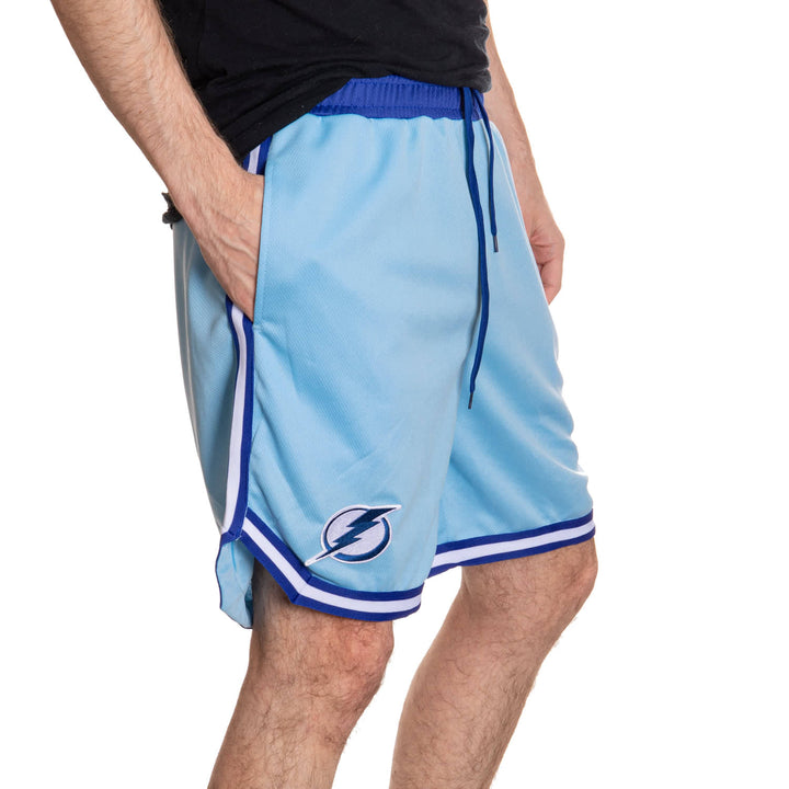 Tampa Bay Lightning Men's 2 Tone Air Mesh Shorts Lined with Pockets