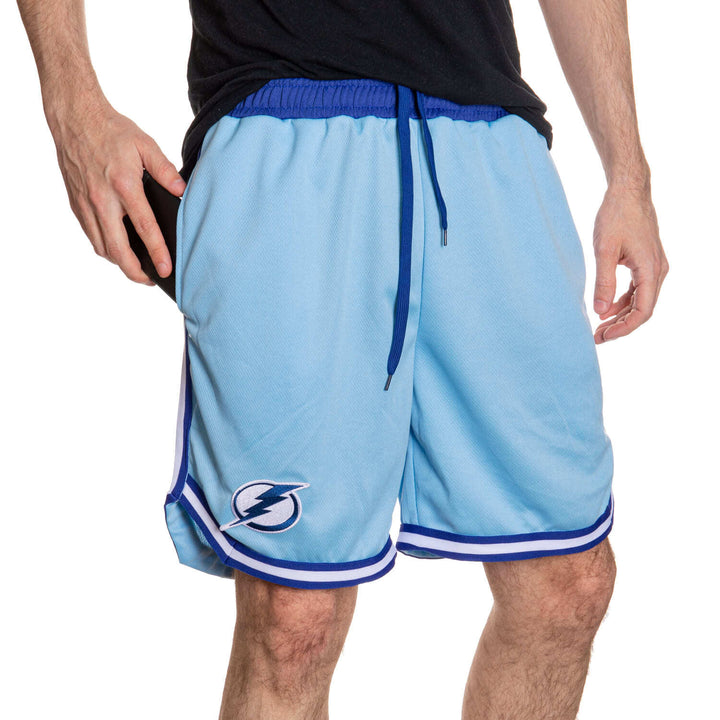 Tampa Bay Lightning Men's 2 Tone Air Mesh Shorts Lined with Pockets