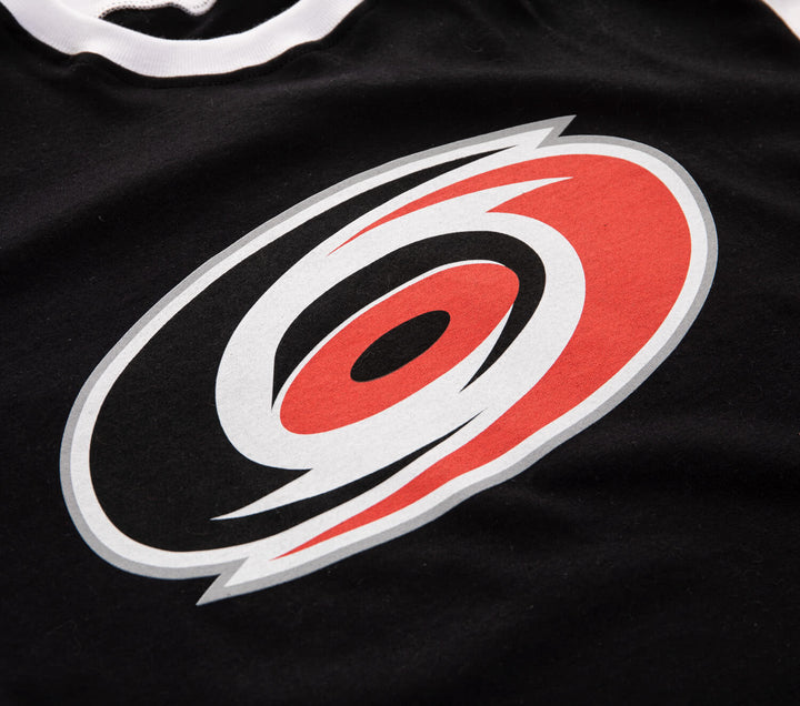 Carolina Hurricanes Shoulder Stripe Varsity Inset T-Shirt
